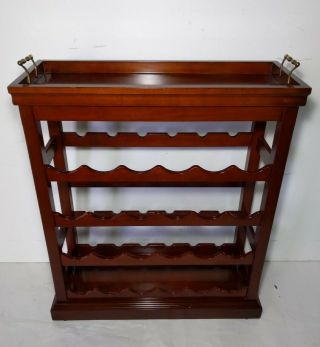 Vintage Bombay Company Wine Rack With Removable Serving Tray - 24 Bottles