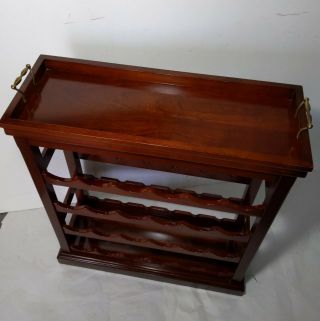 Vintage Bombay Company Wine Rack with Removable Serving Tray - 24 Bottles 3