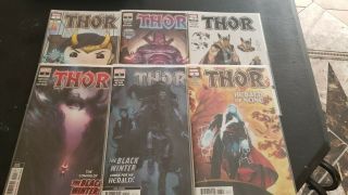 Marvel Thor 1 2 3 4 5 6 2020 Various Prints Donny Cates Black Winter Vf/nm