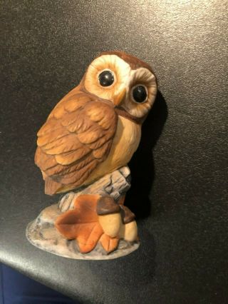 Figurine Owl Ceramic Andrea By Sadek Japan 3 3/4 "