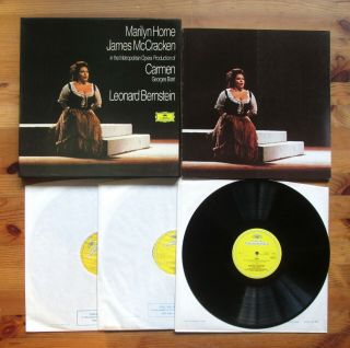 Dg 2740 101 Bizet Carmen Bernstein Horne Mccracken 3xlp Nm Box Set,  Booklet