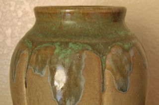 Stunning Vintage Zanesville Stoneware Arts & Crafts 795 Pottery Vase Verdantone 3