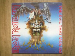Iron Maiden The Evil That Men Do 1988 Emi 12 " Donington Poster Pack