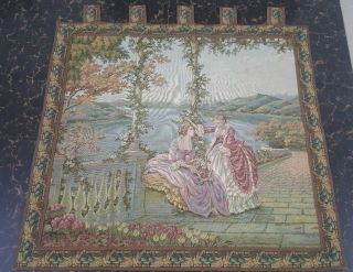 Antique 19c Aubusson French Tapestry Size 31 " X33cm79x84