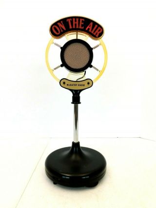 Vintage Old Art Deco Antique On - Air Transistor Microphone Radio In Spring Style