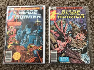 Blade Runner 1 & 2 1982 Movie Adaptation Marvel Comics Vf,  Newsstand