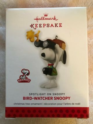 Peanuts Hallmark Ornaments - Bird Watcher Snoopy