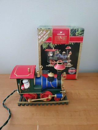 Hallmark Christmas Ornament Santa Special 1991 Light Sound Motion Box Qlx716 - 7