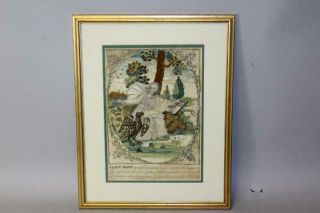 An Extremely Rare Detailed 18th C Needlework Stumpwork Picture Of Saint John 1