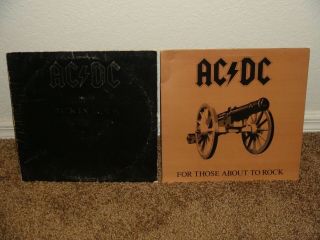 Ac/dc Back In Black And For Those About To Rock Albums