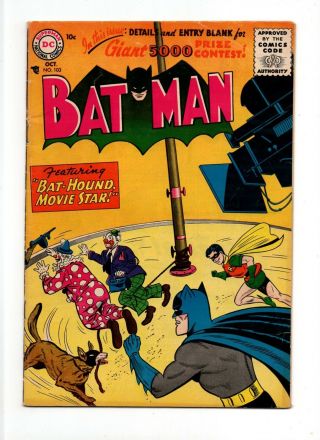 Batman 103 Vintage Dc Comic Detective Robin Bat - Hound Golden Age 10c