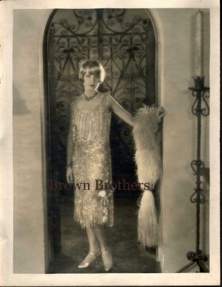 Vintage 1920s Hollywood Claire Windsor Oversized Dbw Photo Ruth Harriet Louise