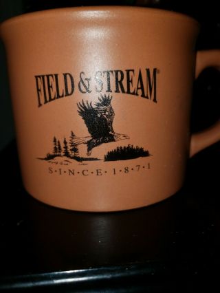Field & Stream Stoneware Large Coffee Mug/cup Hunting Brown 16oz Size