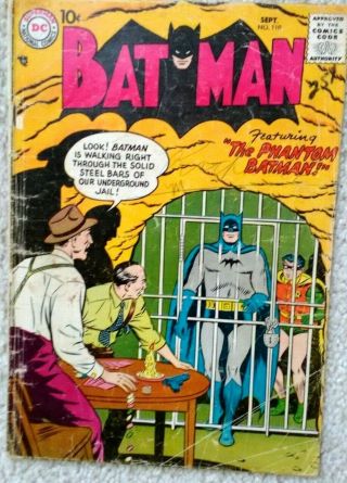 Batman 110 (1957) Early Silver Age Joker Story Bob Kane Robin
