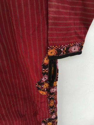 402 Uzbek Vintage Silk Robe Dress chapan Caftan Length 3ft5inch Width 22inch 2