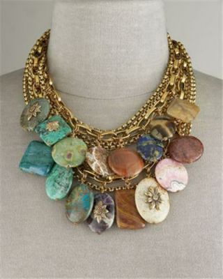 Vintage Stephen Dweck Multi - Stone Necklace