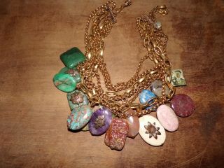 Vintage Stephen Dweck Multi - Stone Necklace 2