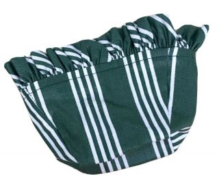 Longaberger Hunter Green Stripe Liner For Oregano Basket