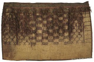 Old African Tuareg Art woven straw leather carpet mat Niger Mali Sahara desert 2