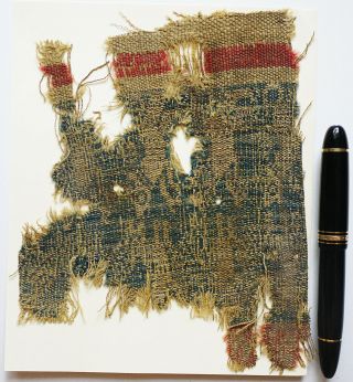 6 - 7C Antique Textile Fragment - Dyeing and Weaving 2