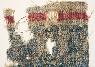 6 - 7C Antique Textile Fragment - Dyeing and Weaving 3