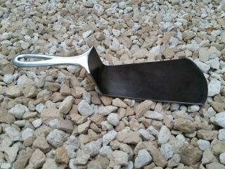Vintage Griswold Cast Iron Spatula Made From A 6 Nickle Plated Skillet 699m
