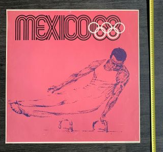 Mexico Olympics 1968 Vintage Poster Gymnastics Large Version