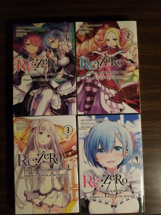 Re:zero - Starting Life In Another World - A Week At The Mansion,  Vol.  1,  2,  3,  4