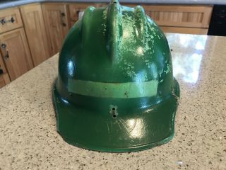 Vintage Green Bullard 502 Fiberglass Hard Boiled Hard Hat Ironworker