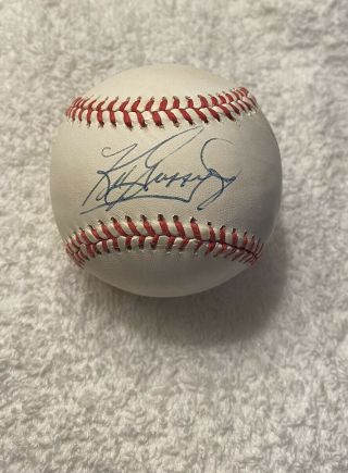 Ken Griffey Jr.  Signed Autographed Vintage Oal Baseball Bas Beckett