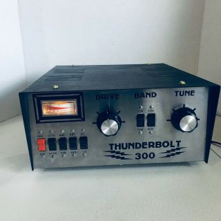 Vintage Thunderbolt 300 Linear Amplifier With 4 Bwdc Rg 8/u Cables Fgr2