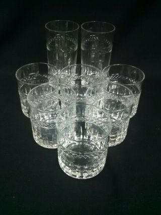 Vintage Imperial Glass Ohio Exeter Tumblers Set Of 8