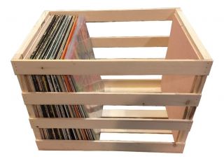 18 inch Vinyl Record Storage Crate - Album,  LP,  Record Storage and Display 3