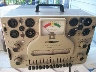 Vintage Heahtkit Model It - 17 Vacuum Radio Tv Tube Tester Checker