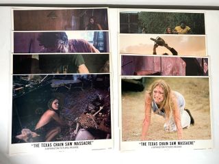 Vintage Texas Chainsaw Massacre 1974 Lobby Cards 11 X 14 Color Set Of 8