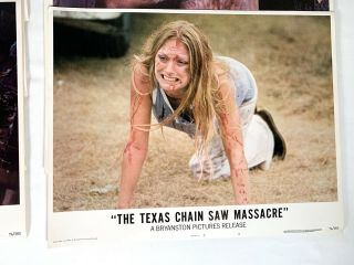 Vintage Texas Chainsaw Massacre 1974 Lobby Cards 11 x 14 Color Set Of 8 2