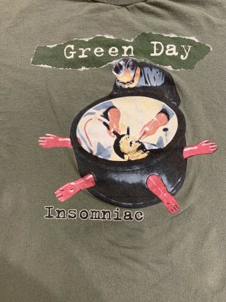 Vintage Green Day Insomniac Tour Shirt