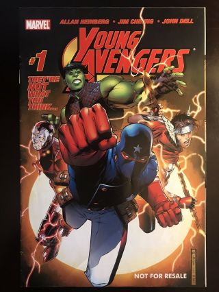 Marvel Comic Young Avengers Marvel Legends Reprint 1 First Issue (lower Grade)