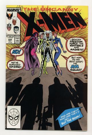 Uncanny X - Men 244 Vf 8.  0 1989 1st App.  Jubilee