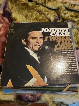 I Walk The Line By Johnny Cash (vinyl,  Stereo Cs 8990)