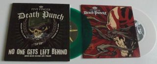 Five Finger Death Punch Hard To See White & No One Gets Left Behind Green 7 "