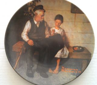 Norman Rockwell Decorative Plate - The Lighthouse Keeper 