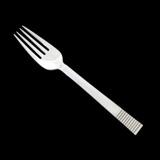 Vintage Georg Jensen Solid Sterling Silver Parallel Dinner Fork No Mono 7.  20 In