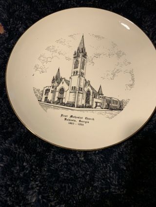 Homer Laughlin Rhythm Plate First Methodist Church Valdosta Georgia 1955
