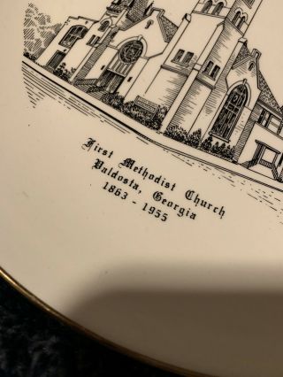 Homer Laughlin Rhythm Plate First Methodist Church Valdosta Georgia 1955 2