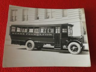 Vintage 1920s/1930s Linen Backed Paterson Vehicle Company Bus Photo C