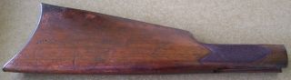 Winchester Model 1890 Rifle Butt Stock W/ Crescent Steel Butt Plate & Screws