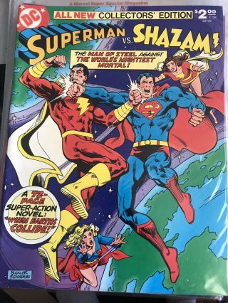 Superman Vs Shazam 1978 Dc Comics Treasury Size All Collectors Edition C - 58