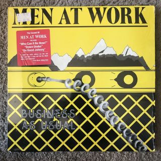 Men At Work Business As Usual Lp [1982,  12 " Vinyl,  Cbs Records,  Fc 37978] Nm