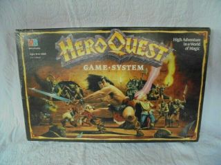 1990 Vintage Milton Bradley Hero Quest Board Game System 4101